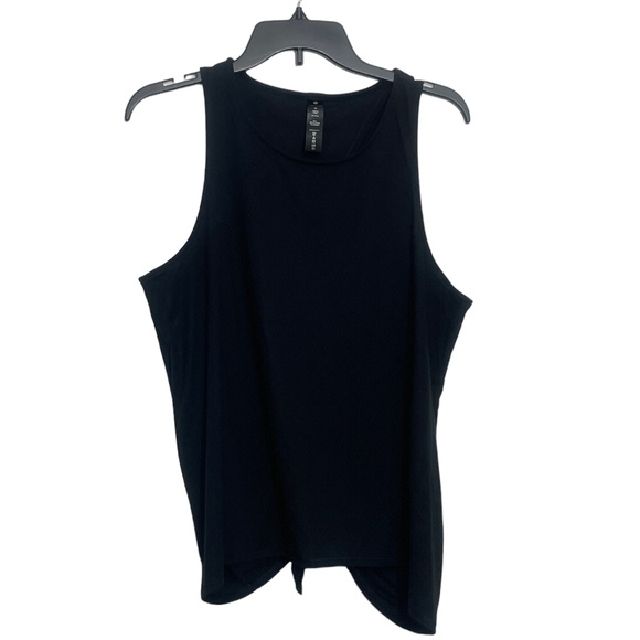 Athleta XL Black Tank Open Back Ties at Waist - Picture 3 of 6